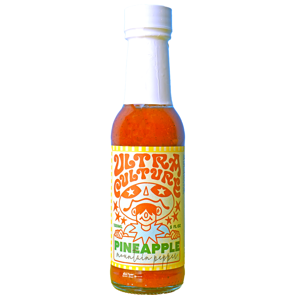 ultra culture fermented pineapple and mountain pepper hot sauce