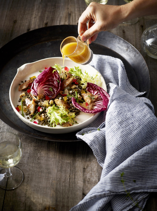 confit duck salad