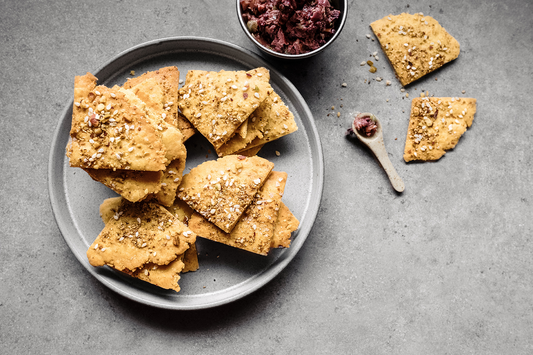 chickpea dukkah crackers