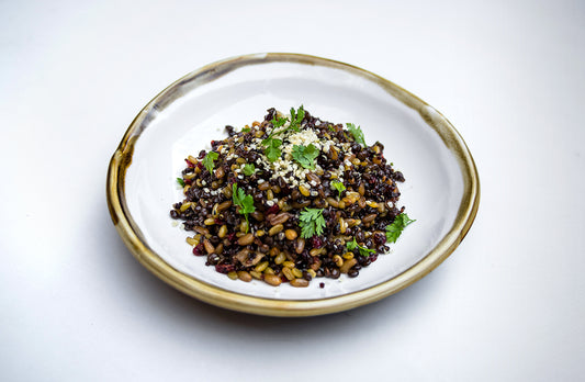 mount zero grain salad with barberries