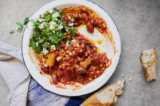 greek baked haricot beans