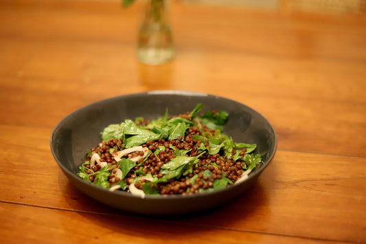 beluga lentil salad