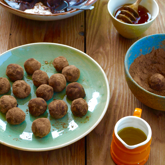 mandarin oil chocolate truffles