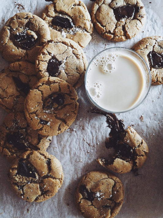 dark chocolate & olive oil cookies