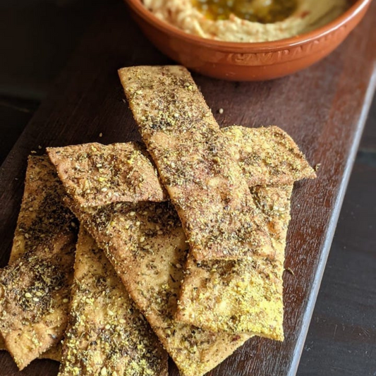 za'atar wholemeal crackers