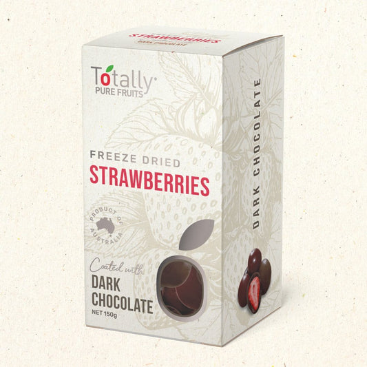 totally pure fruits dark chocolate coated strawberry