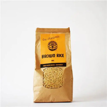 biodynamic brown rice