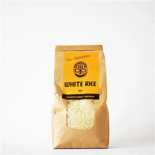 biodynamic medium grain white rice