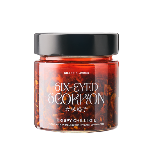 six eyed scorpion chilli oil