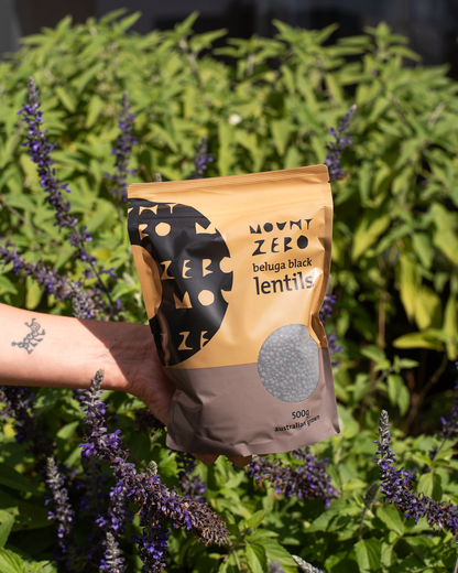 beluga black lentils