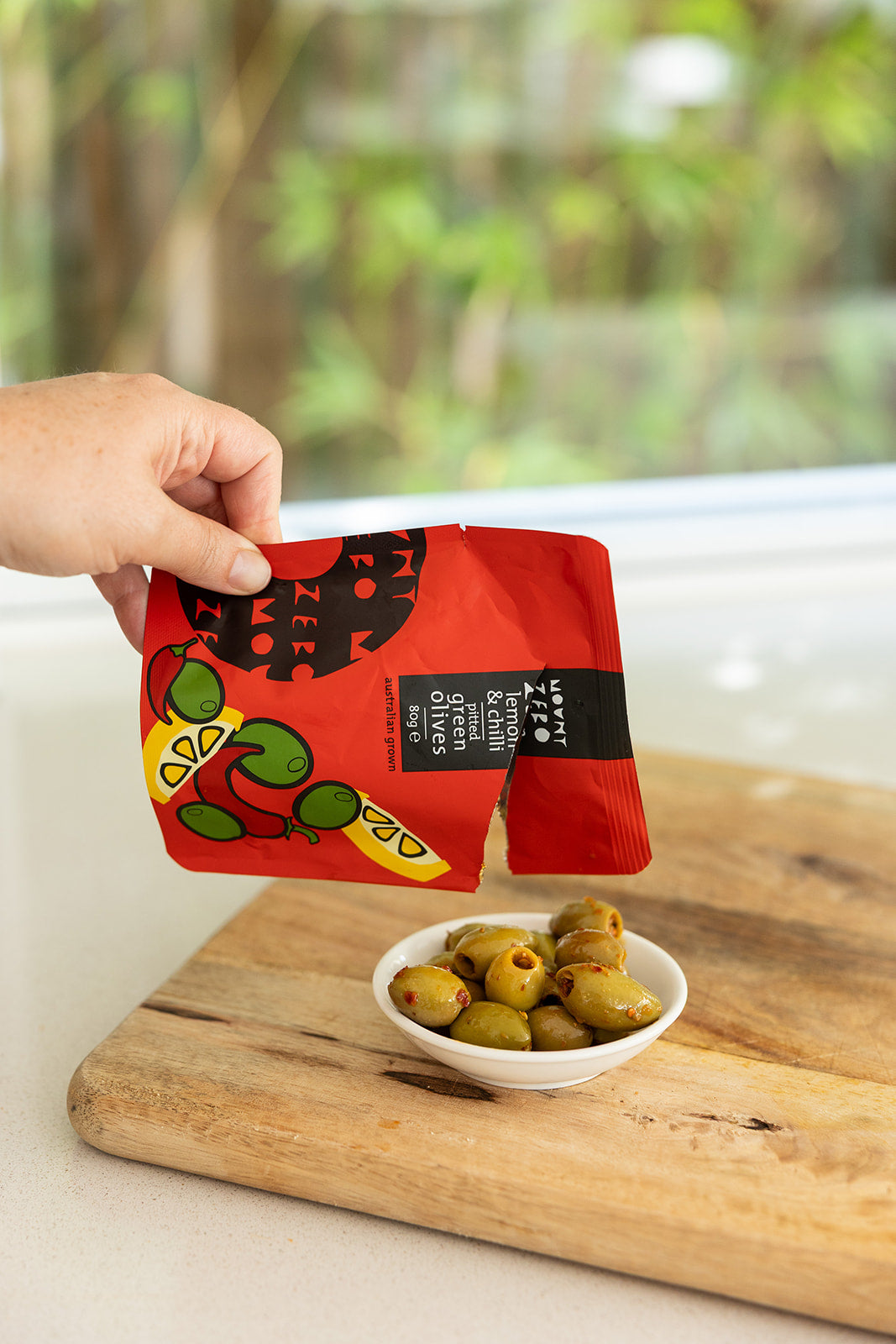 Lemon & Chilli Pitted Green Olives