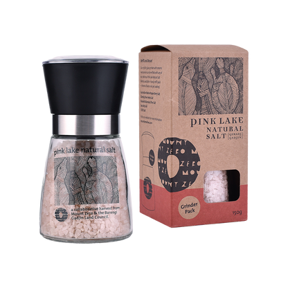 pink lake salt grinder