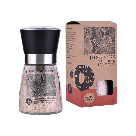 pink lake salt grinder