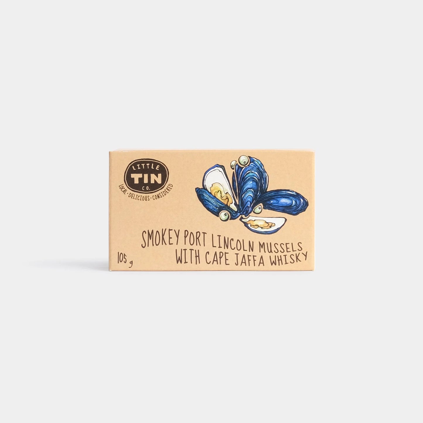 Little Tin Co. Smokey Port Lincoln Mussels with Cape Jaffa Whisky