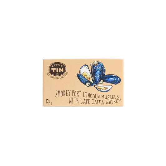 Little Tin Co. Smokey Port Lincoln Mussels with Cape Jaffa Whisky