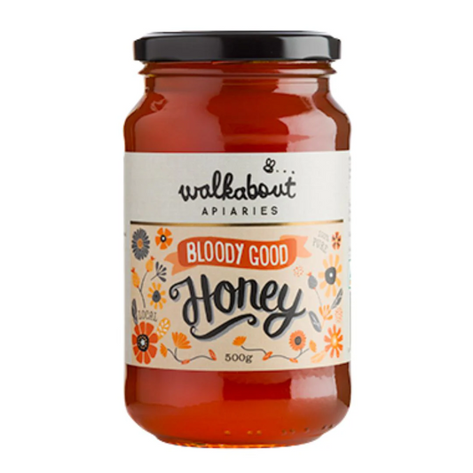 walkabout apiaries bloody good honey - 500g