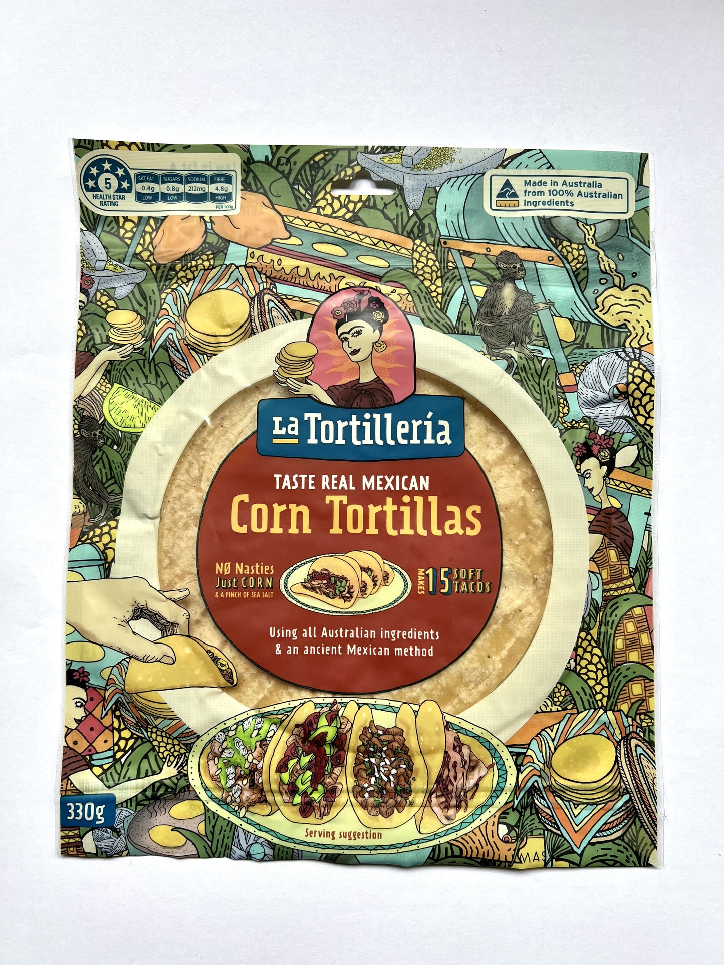 la tortilleria corn tortillas 15 pack