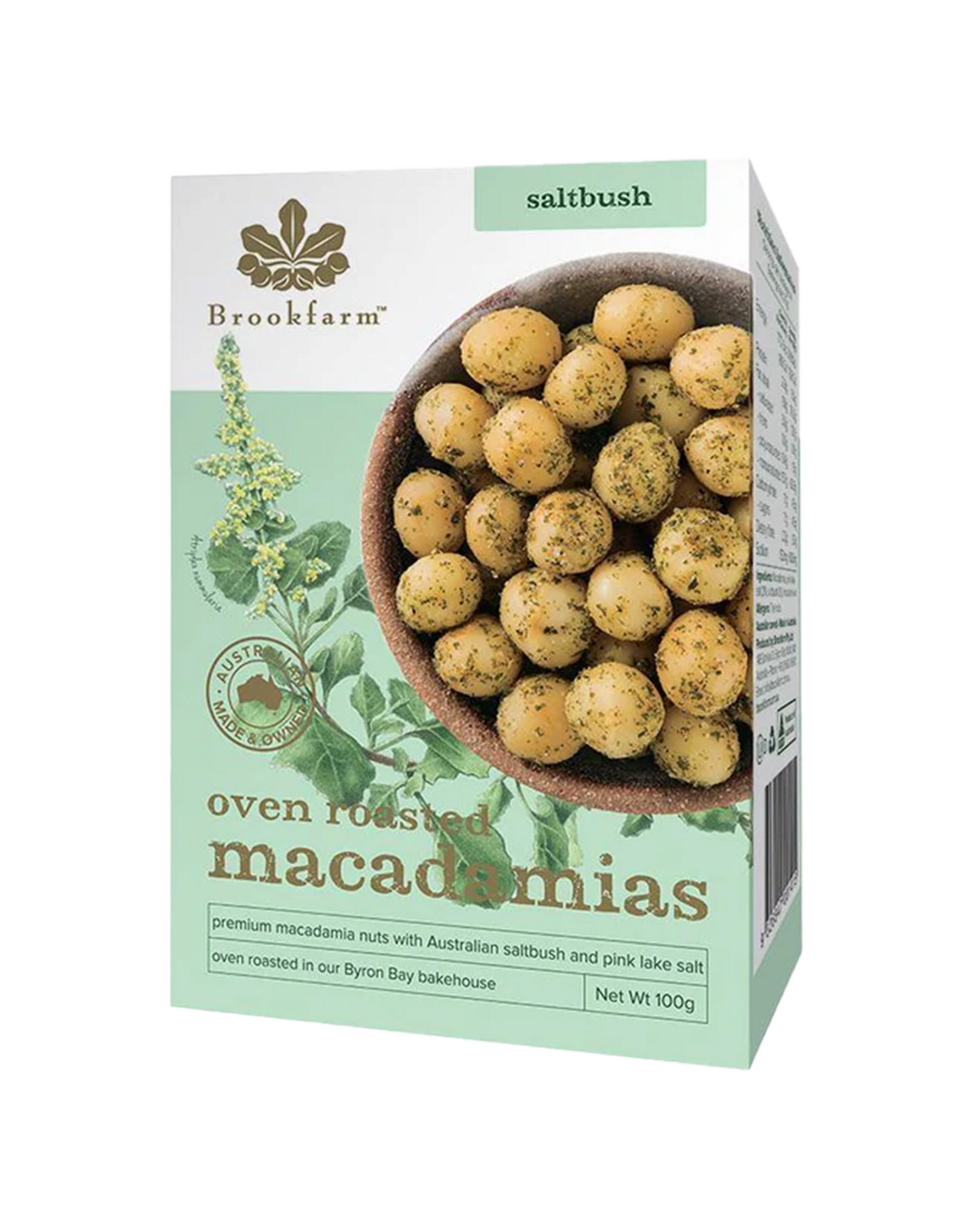 brookfarm oven roasted macadamias with saltbush