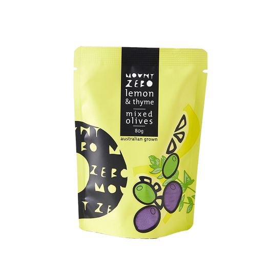 lemon & thyme marinated mixed olives pouch