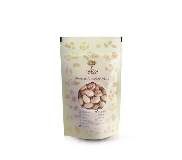 carboor harvest roasted pistachios with pink lake salt - 125g