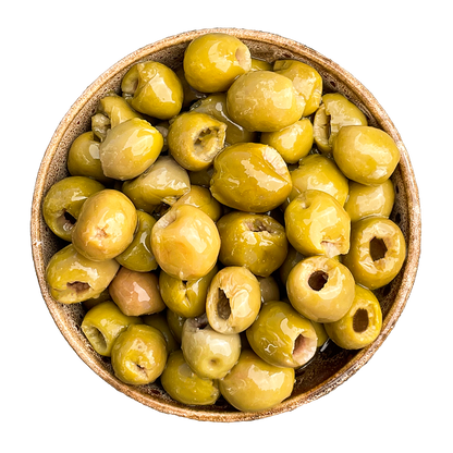 pitted green manzanilla olives