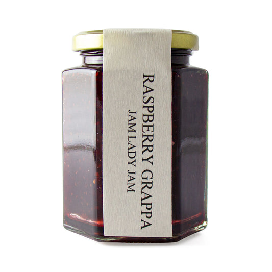 jam lady raspberry grappa jam