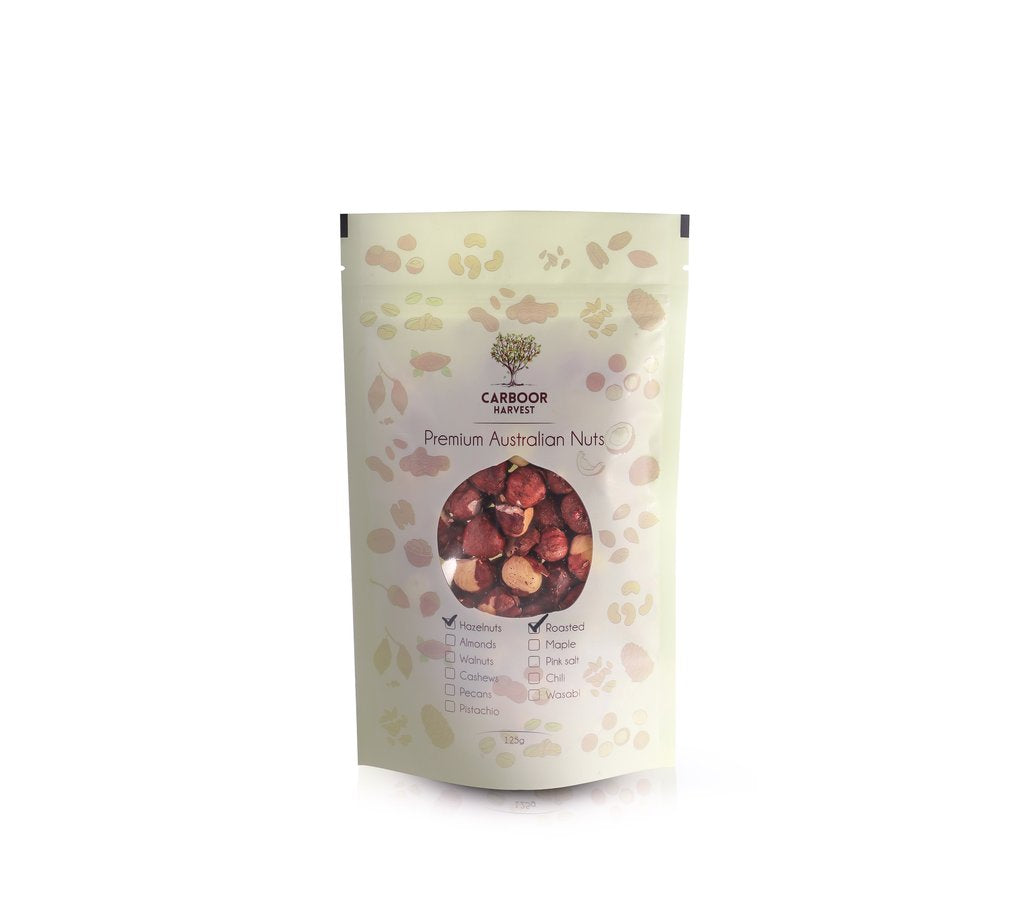 Carboor Harvest Roasted Hazelnuts with Pink Lake Salt 500g
